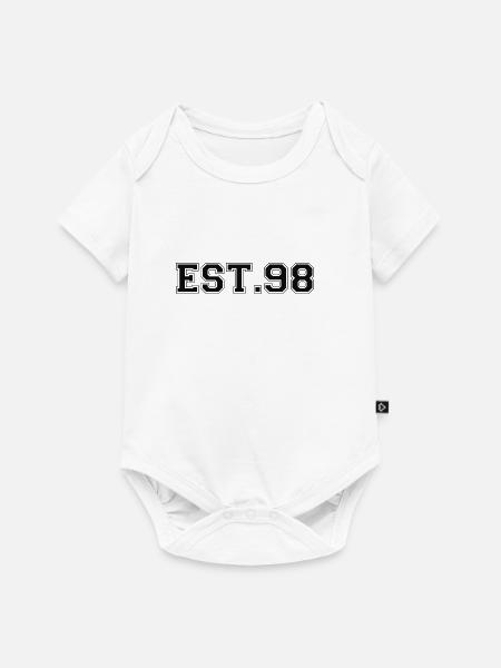EST.98 - Baby Premium Kurzarmbody - Weiß
