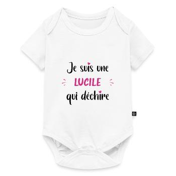 Je suis une lucile qui déchire - Body à manches courtes Premium Bébé - blanc - Devant