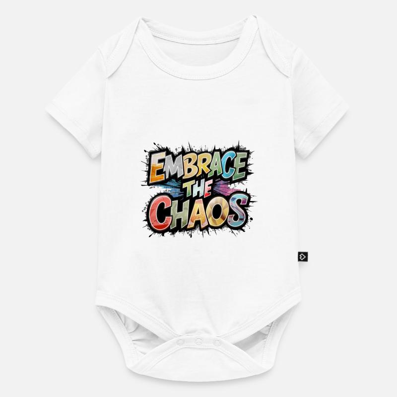 Umarme das Chaos - Baby Premium Kurzarmbody - Weiß