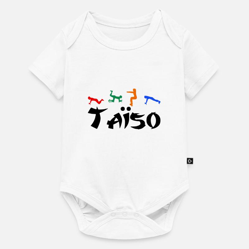 Taïso - Body à manches courtes Premium Bébé - blanc