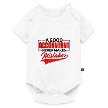 Ein guter Buchhalter macht keine Fehler - Baby Premium Kurzarmbody - Weiß - Vorne