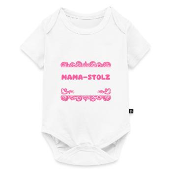 Mama Von 3 Kindern - Baby Premium Kurzarmbody - Weiß - Vorne