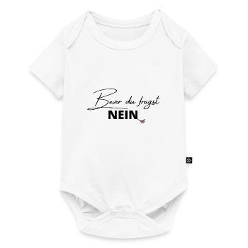 Sprüche - bevor du fragst - Baby Premium Kurzarmbody - Weiß - Vorne