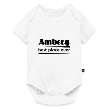 Amberg - Stadt best place ever - Baby Premium Kurzarmbody - Weiß - Vorne
