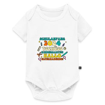 Parents Écolier École primaire Première classe Inscription - Body à manches courtes Premium Bébé - blanc - Devant