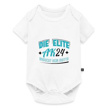 Abschlussklasse 2024 Schulabschluss Abitur Matura - Baby Premium Kurzarmbody - Weiß - Vorne