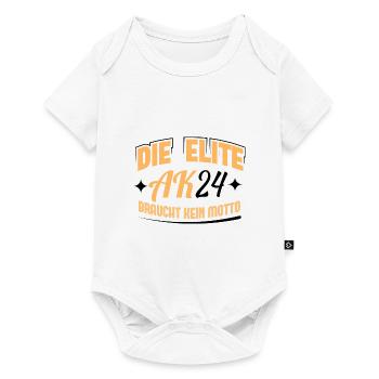 Abschlussklasse 2024 Schulabschluss Abitur Matura - Baby Premium Kurzarmbody - Weiß - Vorne