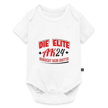 Abschlussklasse 2024 Schulabschluss Abitur Matura - Baby Premium Kurzarmbody - Weiß - Vorne