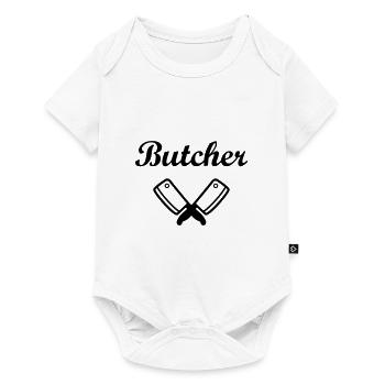 Metzger - Metzgerei - Baby Premium Kurzarmbody - Weiß - Vorne