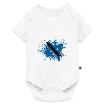 Bosnien bosnisches retro Design - Baby Premium Kurzarmbody - Weiß - Vorne