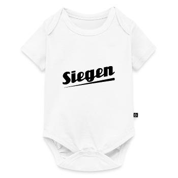 Siegen - Textdesign mit Stadtnamen - Baby Premium Kurzarmbody - Weiß - Vorne