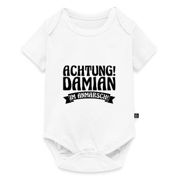 Prénom Damian - Body à manches courtes Premium Bébé - blanc - Devant
