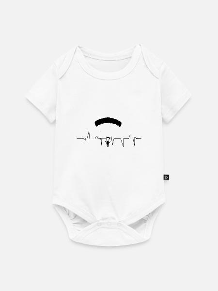 Fallschirm - Baby Premium Kurzarmbody - Weiß