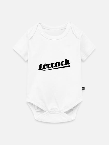 Lörrach - Textdesign mit Stadtnamen - Baby Premium Kurzarmbody - Weiß