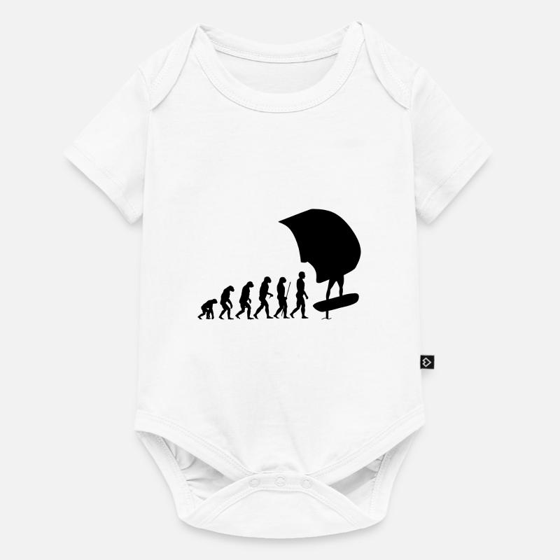 Wingfoil Wingfoiler Evolution - Baby Premium short-sleeve bodysuit - white