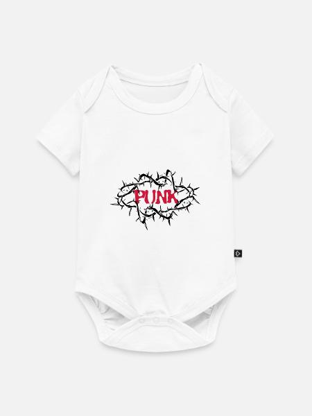Punks nicht tot - Baby Premium Kurzarmbody - Weiß