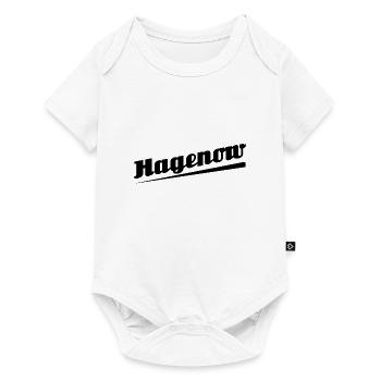 Hagenow - Textdesign mit Stadtnamen - Baby Premium Kurzarmbody - Weiß - Vorne