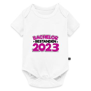 Bachelor 2023 Abschluss Promotion Sponsion - Baby Premium Kurzarmbody - Weiß - Vorne