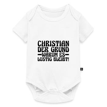 First name Chris Christian - Baby Premium short-sleeve bodysuit - white - Front