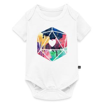 D20 Watercolor - Baby Premium short-sleeve bodysuit - white - Front