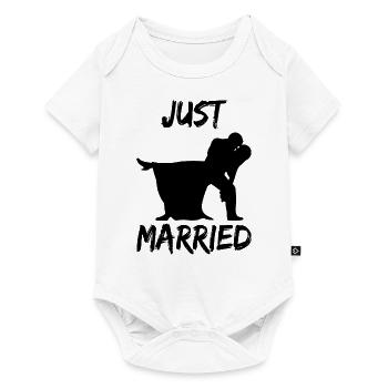 just married - Baby Premium Kurzarmbody - Weiß - Vorne