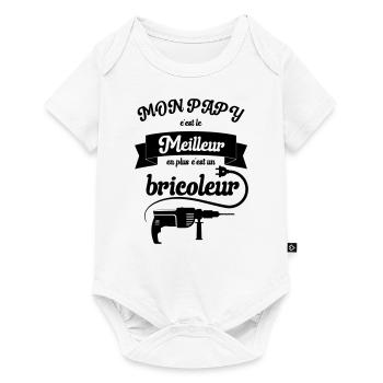 Papy bricoleur - Body à manches courtes Premium Bébé - blanc - Devant