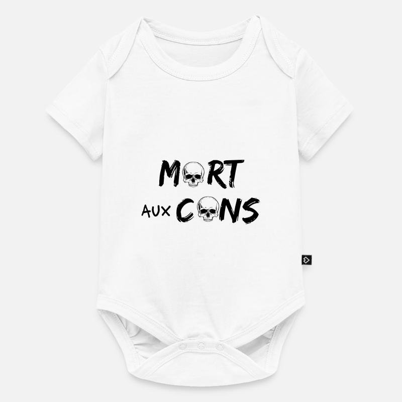 Mort aux cons - Body à manches courtes Premium Bébé - blanc