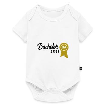 Bachelor 2023 Abschluss Promotion Sponsion - Baby Premium Kurzarmbody - Weiß - Vorne