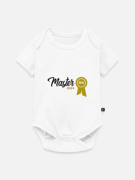 Master 2024 Masterabschluss Sponsion Promotion - Baby Premium Kurzarmbody - Weiß
