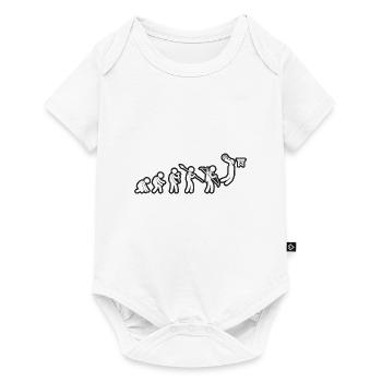 Evolution Basketball White Grunge - Baby Premium short-sleeve bodysuit - white - Front