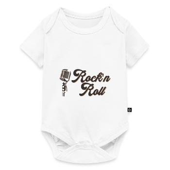 Rock n Roll Vintage Microphone Retro Elvis Music - Body à manches courtes Premium Bébé - blanc - Devant