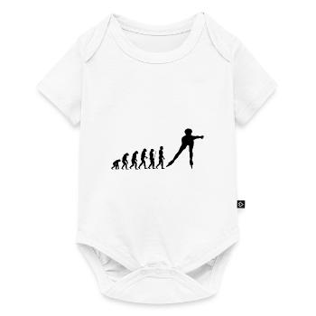 Inline Skater Evolution - Baby Premium Kurzarmbody - Weiß - Vorne