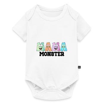 Maman Monster Halloween - Body à manches courtes Premium Bébé - blanc - Devant