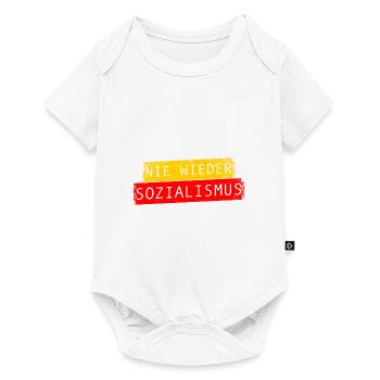 Nie wieder Sozialismus Vintage - Baby Premium Kurzarmbody - Weiß - Vorne