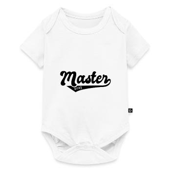 Master 2023 Abschluss Promotion Sponsion Uni - Baby Premium Kurzarmbody - Weiß - Vorne