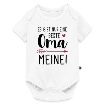 Es gibt nur eine Beste Oma - Meine! / Beste Oma - Baby Premium Kurzarmbody - Weiß - Vorne