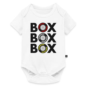 "Box Box Box" Grand Prix Tyre Compound Design - Baby Premium short-sleeve bodysuit - white - Front