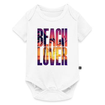 Beach Lover - Baby Premium Kurzarmbody - Weiß - Vorne