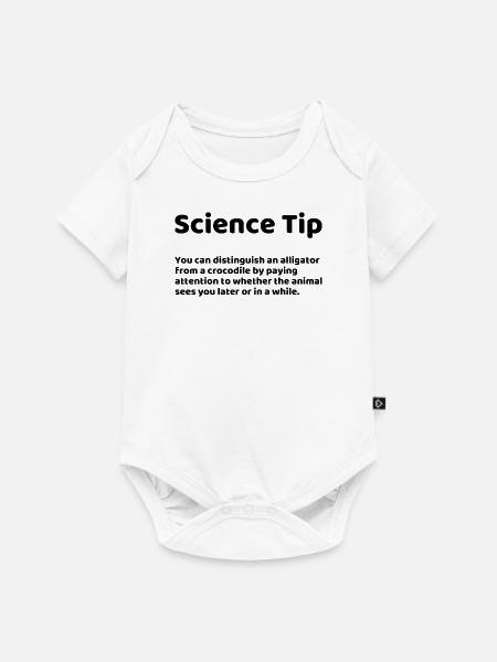 Wissenschaftstipp Lustiger Spruch - Baby Premium Kurzarmbody - Weiß