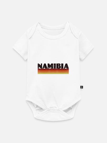 Namibia Vintage - Baby Premium Kurzarmbody - Weiß