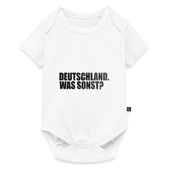 Deutschland. Was sonst? - Baby Premium Kurzarmbody - Weiß - Vorne