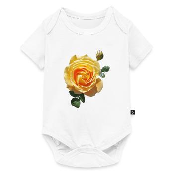 Rose de printemps - Body à manches courtes Premium Bébé - blanc - Devant
