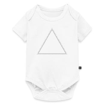 Premium Dreieck - Triangle - Baby Premium Kurzarmbody - Weiß - Vorne