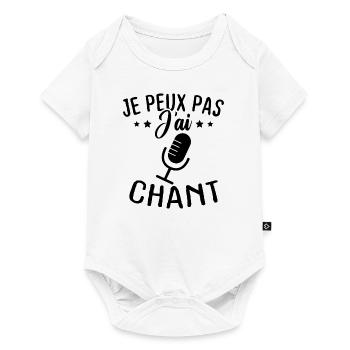 Je peux pas j ai chant - Body à manches courtes Premium Bébé - blanc - Devant