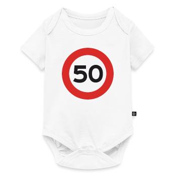 50 mph - Body à manches courtes Premium Bébé - blanc - Devant