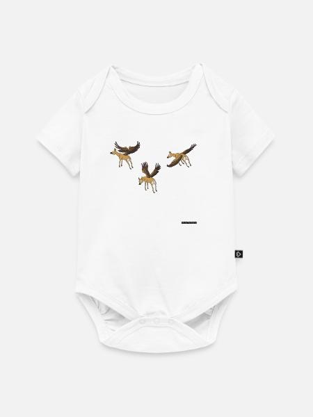 fliegende Hirsche - Baby Premium Kurzarmbody - Weiß