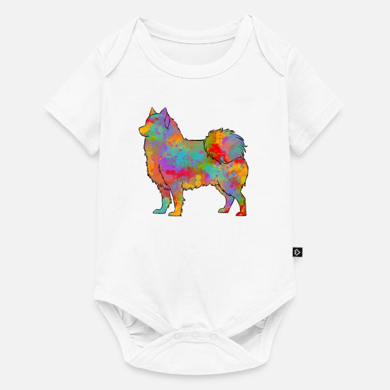 Finnois de Laponie Multicolore - Body à manches courtes Premium Bébé - blanc