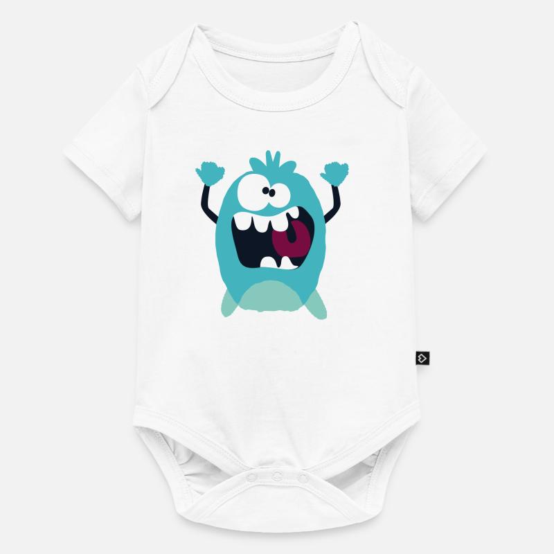 Alexandro - Monster Collection cool - Body à manches courtes Premium Bébé - blanc