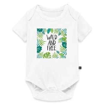 Sauvage et gratuit - Body à manches courtes Premium Bébé - blanc - Devant