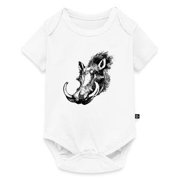 wild boar - Baby Premium short-sleeve bodysuit - white - Front